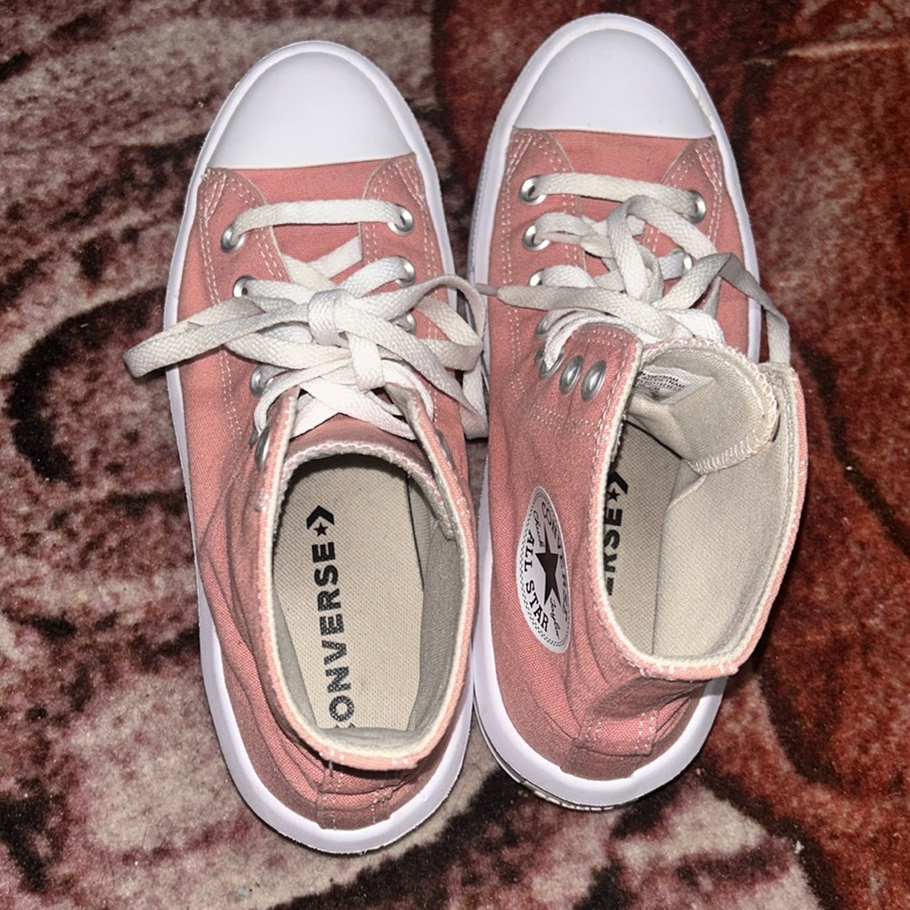 Pink Converse Chuck Taylor All Star Platform Shoes - Picture 5 of 5